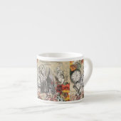 Alice im Wunderland Vorhang Classic Art Espressotasse (Vorderseite Rechts)