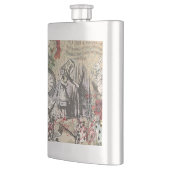 Alice im Wunderland Vorhang Classic Art Flachmann (Links)