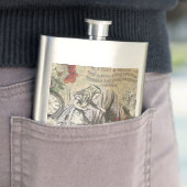 Alice im Wunderland Vorhang Classic Art Flachmann (Beispiel)