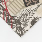 Alice im Wunderland Vorhang Classic Art Fleecedecke (Ecke)