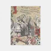 Alice im Wunderland Vorhang Classic Art Fleecedecke (Vorderseite)