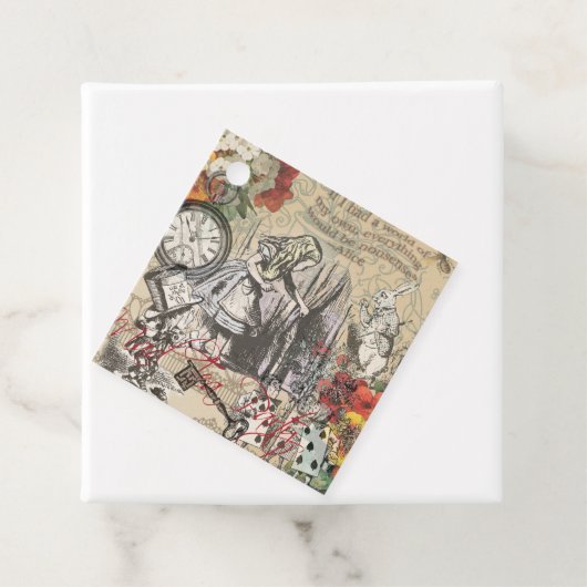 Alice im Wunderland Vorhang Classic Art Geschenkanhänger (Beispiel)