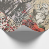 Alice im Wunderland Vorhang Classic Art Geschenkpapier (Ecke)