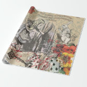 Alice im Wunderland Vorhang Classic Art Geschenkpapier (Ungerollt)