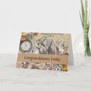 Alice im Wunderland Vorhang Classic Art Karte