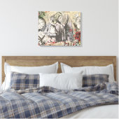 Alice im Wunderland Vorhang Classic Art Leinwanddruck (Insitu (Schlafzimmer))