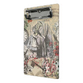 Alice im Wunderland Vorhang Classic Art Mini Klemmbrett (Gewinkelt2)