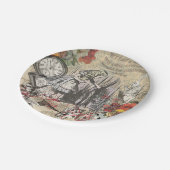 Alice im Wunderland Vorhang Classic Art Pappteller (Schrägansicht)