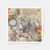 Alice im Wunderland Vorhang Classic Art Serviette (Vorderseite)