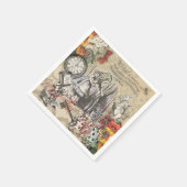 Alice im Wunderland Vorhang Classic Art Serviette (Ecke)