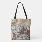 Alice im Wunderland Vorhang Classic Art Tasche (Rückseite)