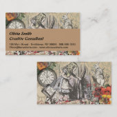 Alice im Wunderland Vorhang Classic Art Visitenkarte (Vorne/Hinten)