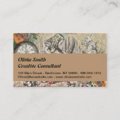 Alice im Wunderland Vorhang Classic Art Visitenkarte (Vorderseite)