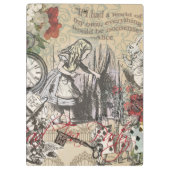 Alice im Wunderland Vorhang Unsinn Klemmbrett (Rückseite)
