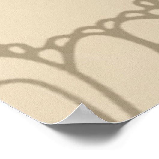 Alice im Wunderland Vorhang Unsinn Poster (Ecke)