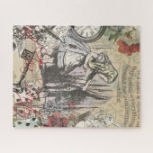 Alice im Wunderland Vorhang Unsinn Puzzle (Horizontal)
