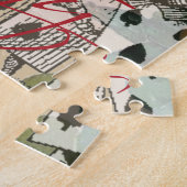 Alice im Wunderland Vorhang Unsinn Puzzle (Seite)