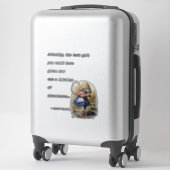 Alice im Wunderland W/Flamingo Adventure Quote Aufkleber (Koffer)