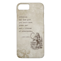 Alice im Wunderland W/Flamingo Adventure Quote