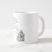 Alice im Wunderland W/Flamingo Adventure Quote Jumbo-Tasse (Vorderseite Rechts)