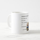 Alice im Wunderland W/Flamingo Adventure Quote Kaffeetasse (Vorderseite Links)