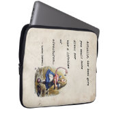 Alice im Wunderland W/Flamingo Adventure Quote Laptopschutzhülle (Vorne Rechts)