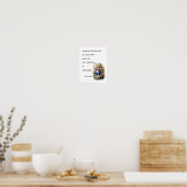 Alice im Wunderland W/Flamingo Adventure Quote Poster (Küche)