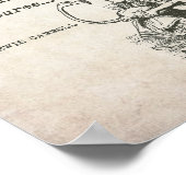 Alice im Wunderland W/Flamingo Adventure Quote Poster (Ecke)