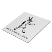 Alice im Wunderland - W. Rabbit Esq. Große Fliese (Seite)