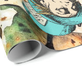 Alice im Wunderland Wahnsinn Geschenkpapier (Rolleneckpunkt)