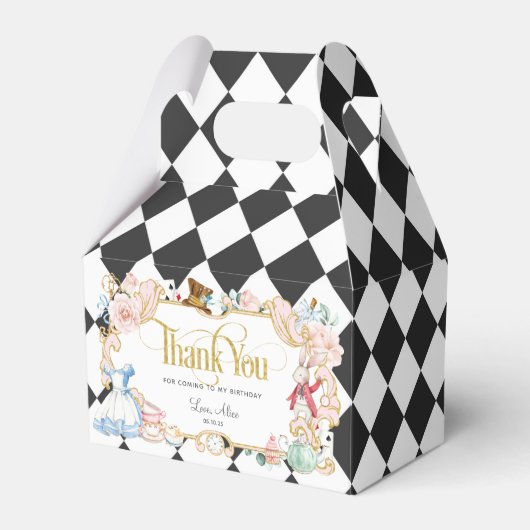 Alice im Wunderland, wahnsinnig hassentes Party Ge Geschenkschachtel (Vorderseite)