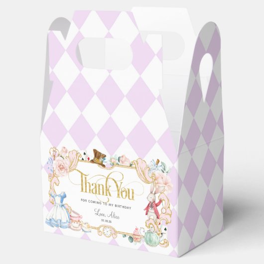 Alice im Wunderland, wahnsinniger Tee Party Minze Geschenkschachtel (Geöffnet)