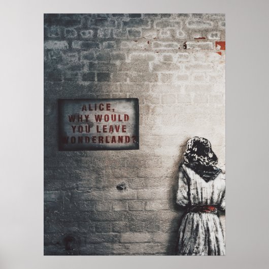 ALICE IM WUNDERLAND & "WARUM WÜRDEST DU VERLASSEN" POSTER (Vorne)