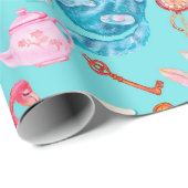 Alice im Wunderland Wasserfarbe Geschenkpapier (Rolleneckpunkt)