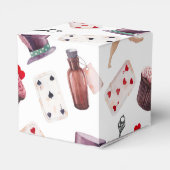 Alice im Wunderland Wasserfarbenes handgemaltes Ka Geschenkschachtel (Rückseite)