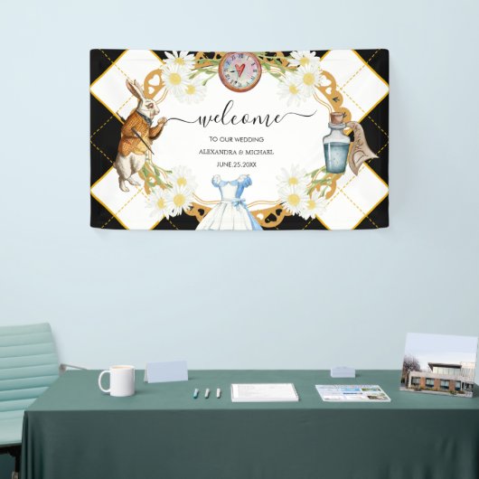 Alice im Wunderland Wedding Banner (Messeveranstaltung)