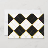 Alice im Wunderland Wedding qr Code RSVP Card Karte (Rückseite)