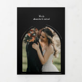 Alice im Wunderland Wedding Tri-Fold Einladung (Cover)