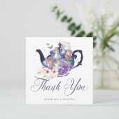 Alice im Wunderland Wedding Wonderland Vielen Dank Dankeskarte (Stehend Vorderseite)