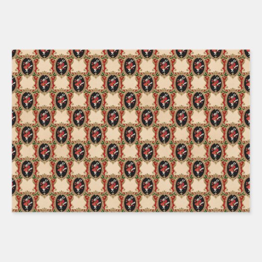 Alice im Wunderland Weihnachten Geschenkpapier Set (Vorderseite 2)