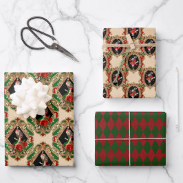 Alice im Wunderland Weihnachten Geschenkpapier Set