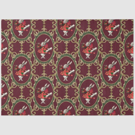 Alice im Wunderland Weihnachten Seidenpapier (Vorderseite)