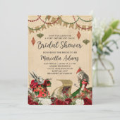 Alice im Wunderland Weihnachts-Brautparty Einladung (Stehend Vorderseite)