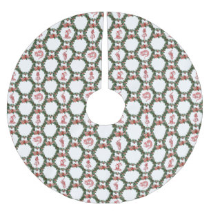 Alice im Wunderland-Weihnachtsbaum-Rock Polyester Weihnachtsbaumdecke