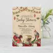 Alice im Wunderland Weihnachtsdusche Einladung (Stehend Vorderseite)