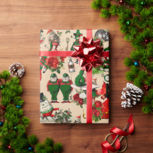 Alice im Wunderland Weihnachtswrapping Paper