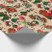 Alice im Wunderland Weihnachtswrapping Paper Geschenkpapier (Ecke)