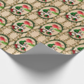 Alice im Wunderland Weihnachtswrapping Paper Geschenkpapier (Ecke)