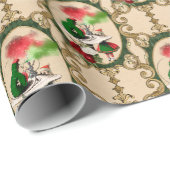 Alice im Wunderland Weihnachtswrapping Paper Geschenkpapier (Rolleneckpunkt)