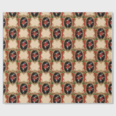 Alice im Wunderland Weihnachtswrapping Paper Geschenkpapier (Flach)